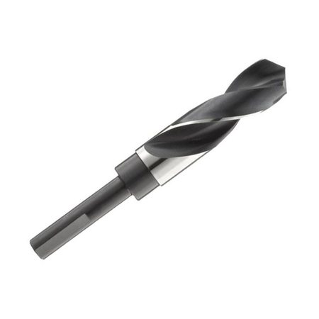 DRILL AMERICA 45/64" Reduced Shank HSS Drill Bit 1/2" Shank 3-Flat Shank, Number of Flutes: 2 D/A3F45/64